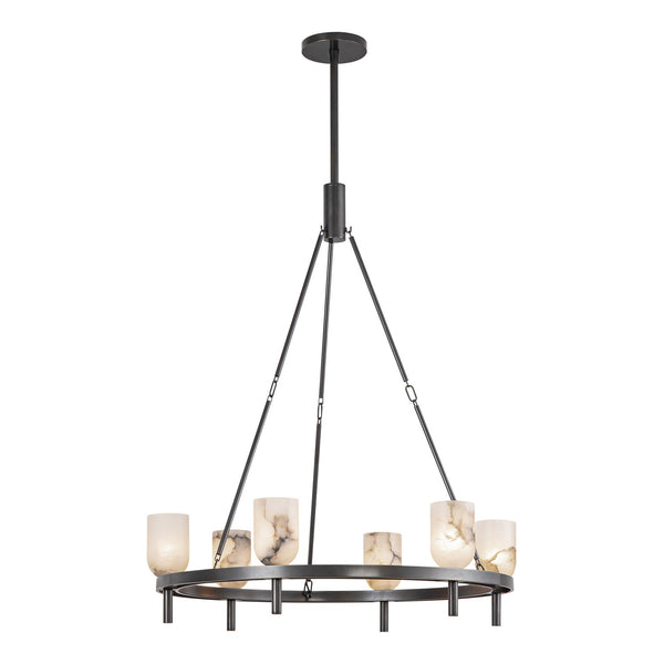 Alora - CH338632UBAR - Six Light Chandelier - Lucian - Urban Bronze/Alabaster from Lighting & Bulbs Unlimited in Charlotte, NC