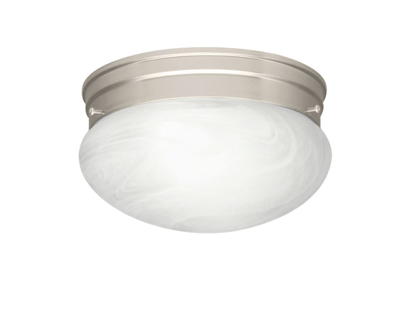 Kichler - 8206NI - One Light Flush Mount - Ceiling Space - Brushed Nickel from Lighting & Bulbs Unlimited in Charlotte, NC