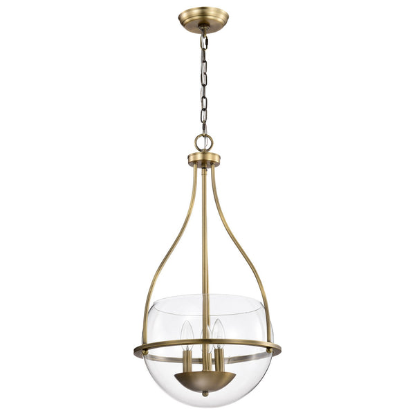 Nuvo Lighting - 60-7818 - Three Light Pendant - Amado - Vintage Brass from Lighting & Bulbs Unlimited in Charlotte, NC