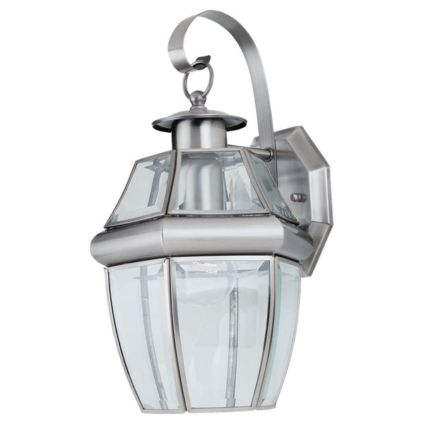 Generation Lighting - 8067-965 - One Light Outdoor Wall Lantern - Lancaster - Antique Brushed Nickel from Lighting & Bulbs Unlimited in Charlotte, NC