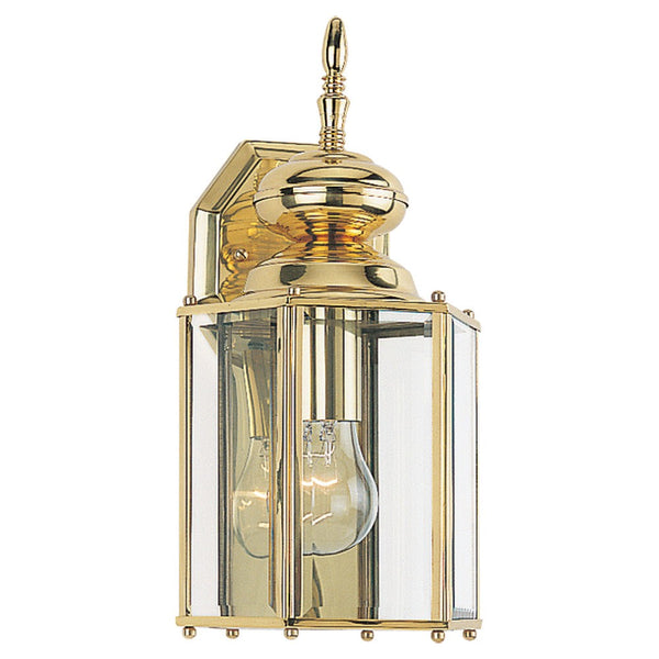 Generation Lighting - 8509-02 - One Light Outdoor Wall Lantern - Classico - Polished Brass from Lighting & Bulbs Unlimited in Charlotte, NC