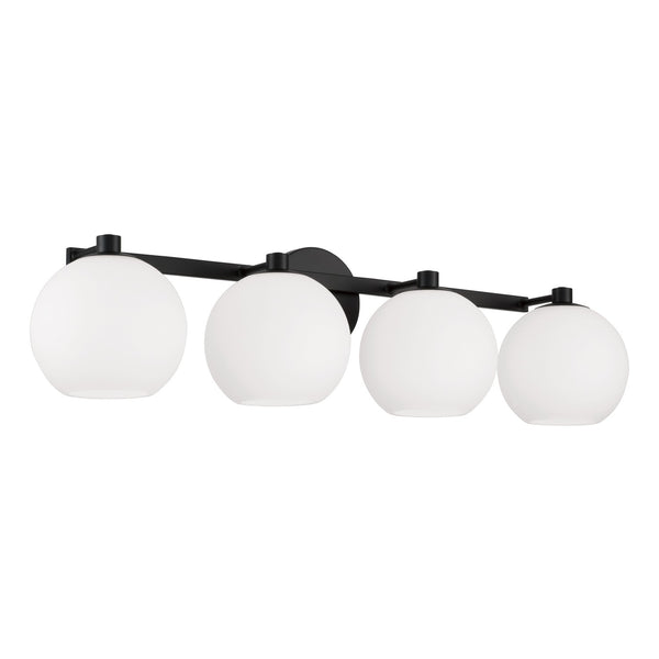 Capital Lighting - 152141MB-548 - Four Light Vanity - Ansley - Matte Black from Lighting & Bulbs Unlimited in Charlotte, NC