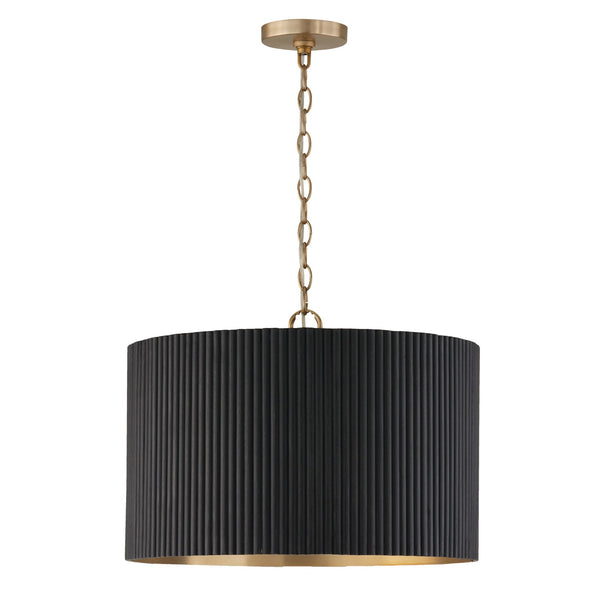 Capital Lighting - 350741KR - Four Light Pendant - Donovan - Black Stain and Matte Brass from Lighting & Bulbs Unlimited in Charlotte, NC
