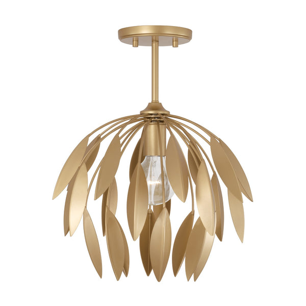 Capital Lighting - 351811GF - One Light Pendant - Margeaux - Buffed Gold from Lighting & Bulbs Unlimited in Charlotte, NC
