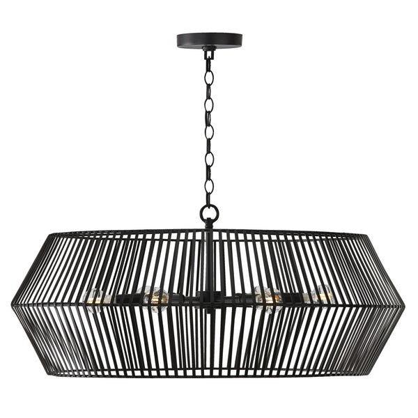 Capital Lighting - 430361MB - Six Light Chandelier - Kaiya - Matte Black from Lighting & Bulbs Unlimited in Charlotte, NC