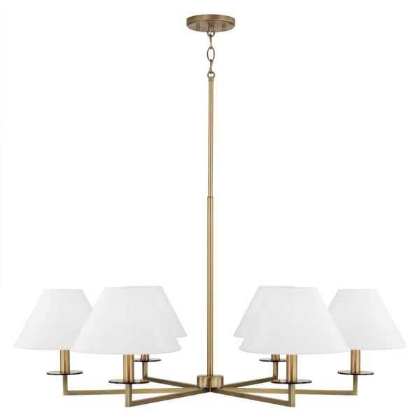 Capital Lighting - 452261AD - Six Light Chandelier - Gilda - Aged Brass from Lighting & Bulbs Unlimited in Charlotte, NC