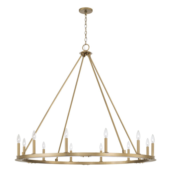 Capital Lighting - 4912AD - 12 Light Chandelier - Pearson - Aged Brass from Lighting & Bulbs Unlimited in Charlotte, NC
