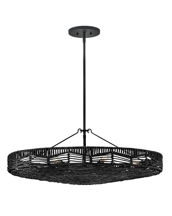 Hinkley - 42303BK-BK - LED Convertible Pendant - Ophelia - Black from Lighting & Bulbs Unlimited in Charlotte, NC