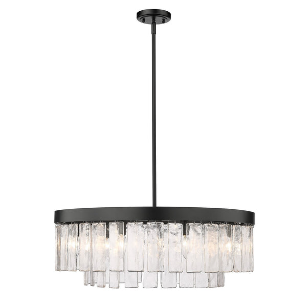 Golden - 1768-9 BLK-HWG - Nine Light Chandelier - Ciara BLK - Matte Black from Lighting & Bulbs Unlimited in Charlotte, NC