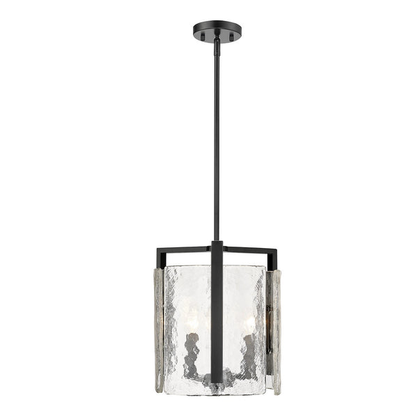 Golden - 3164-3P BLK-HWG - Three Light Pendant - Aenon - Matte Black from Lighting & Bulbs Unlimited in Charlotte, NC