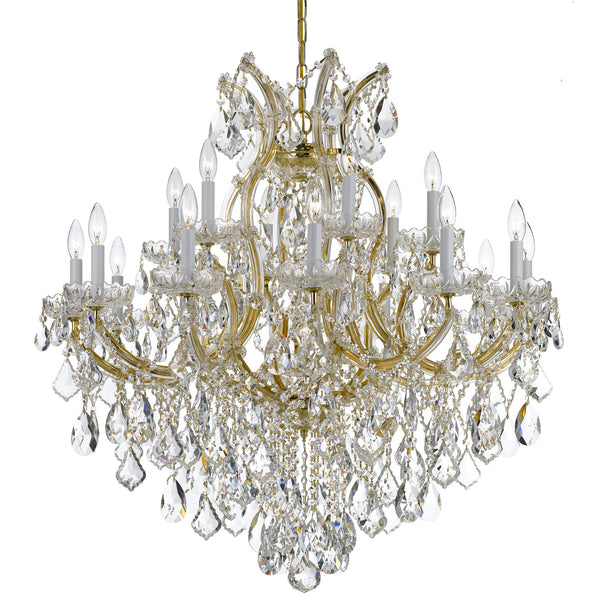 Crystorama - 4418-GD-CL-MWP - 19 Light Chandelier - Maria Theresa - Gold from Lighting & Bulbs Unlimited in Charlotte, NC