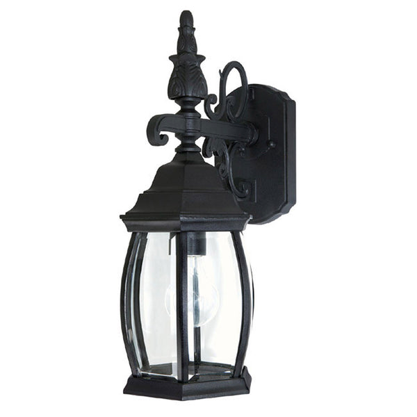 Capital Lighting - 9866BK - One Light Outdoor Wall Lantern - French Country - Black from Lighting & Bulbs Unlimited in Charlotte, NC