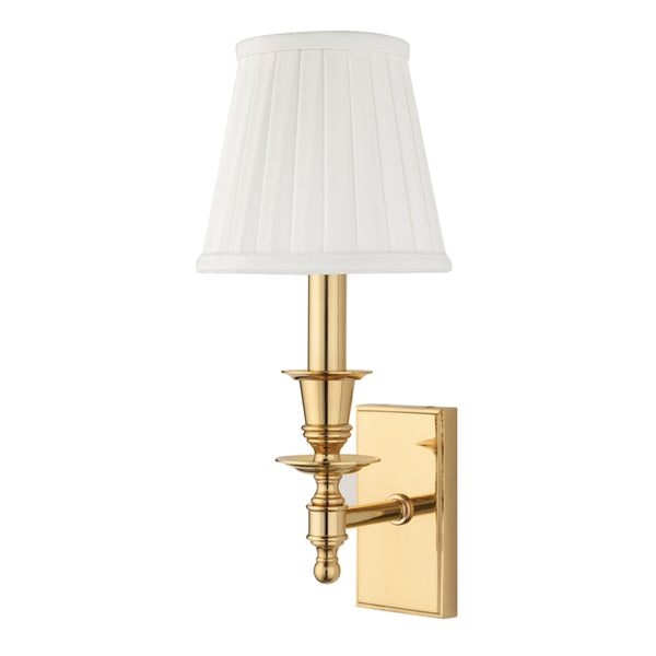 Hudson Valley - 6801-PB - One Light Wall Sconce - Ludlow - Polished Brass from Lighting & Bulbs Unlimited in Charlotte, NC