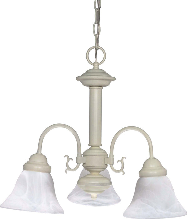 Nuvo Lighting - 60-188 - Three Light Chandelier - Ballerina - Textured White from Lighting & Bulbs Unlimited in Charlotte, NC