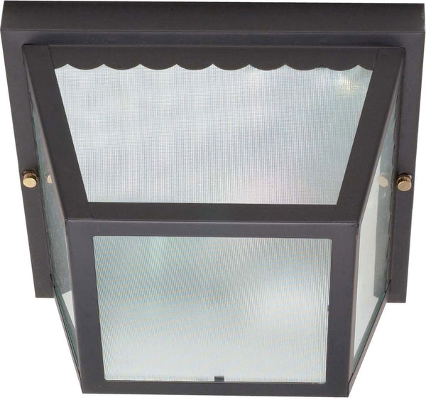 Nuvo Lighting - 60-473 - Two Light Flush Mount - Carport - Black from Lighting & Bulbs Unlimited in Charlotte, NC