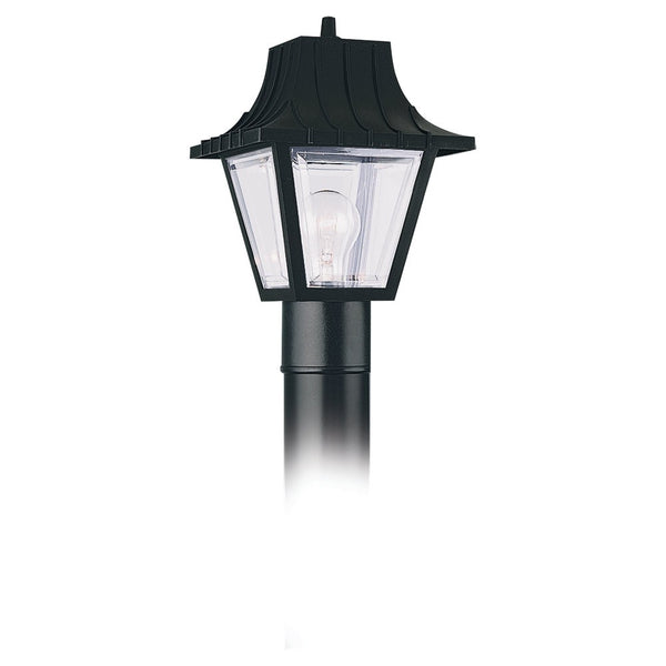 Generation Lighting - 8275-32 - One Light Outdoor Post Lantern - Polycarbonate Outdoor - Black from Lighting & Bulbs Unlimited in Charlotte, NC