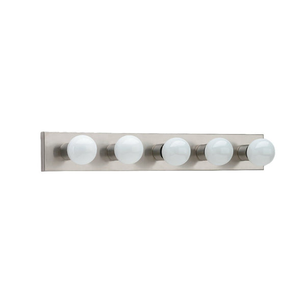 Generation Lighting - 4735-98 - Five Light Wall / Bath - Center Stage - Brushed Stainless from Lighting & Bulbs Unlimited in Charlotte, NC