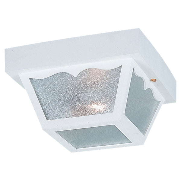 Generation Lighting - 7567-15 - One Light Outdoor Flush Mount - Outdoor Ceiling - White from Lighting & Bulbs Unlimited in Charlotte, NC