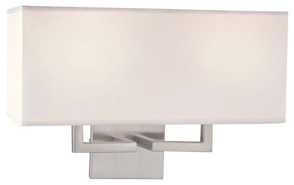 George Kovacs - P472-084 - Two Light Wall Sconce - George Kovacs - Brushed Nickel from Lighting & Bulbs Unlimited in Charlotte, NC