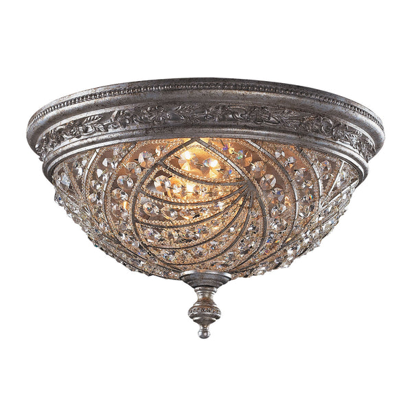 ELK Home - 6232/4 - Four Light Flush Mount - Renaissance - Sunset Silver from Lighting & Bulbs Unlimited in Charlotte, NC