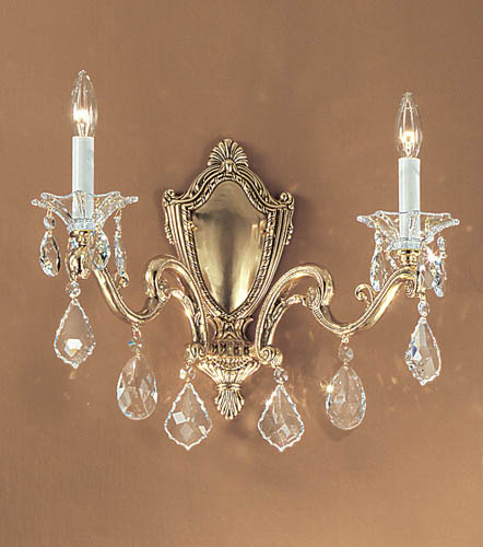 Classic Lighting - 57102 BBK C - Two Light Wall Sconce - Via Firenze - Bronze w/Black Patina from Lighting & Bulbs Unlimited in Charlotte, NC