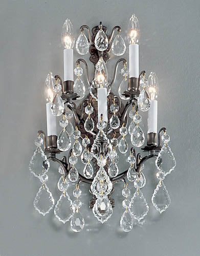 Classic Lighting - 8002 AB - Five Light Wall Sconce - Versailles - Antique Bronze from Lighting & Bulbs Unlimited in Charlotte, NC
