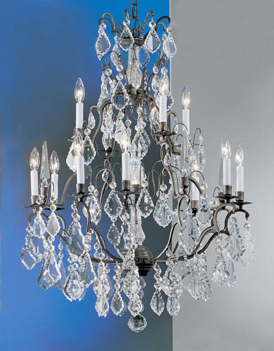 Classic Lighting - 8013 AB - 13 Light Chandelier - Versailles - Antique Bronze from Lighting & Bulbs Unlimited in Charlotte, NC