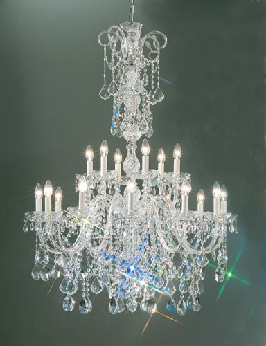 Classic Lighting - 8263 CH C - 18 Light Chandelier - Bohemia - Chrome from Lighting & Bulbs Unlimited in Charlotte, NC