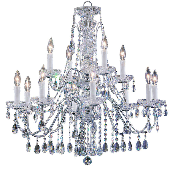 Classic Lighting - 8389 CH C - 12 Light Chandelier - Daniele - Chrome from Lighting & Bulbs Unlimited in Charlotte, NC