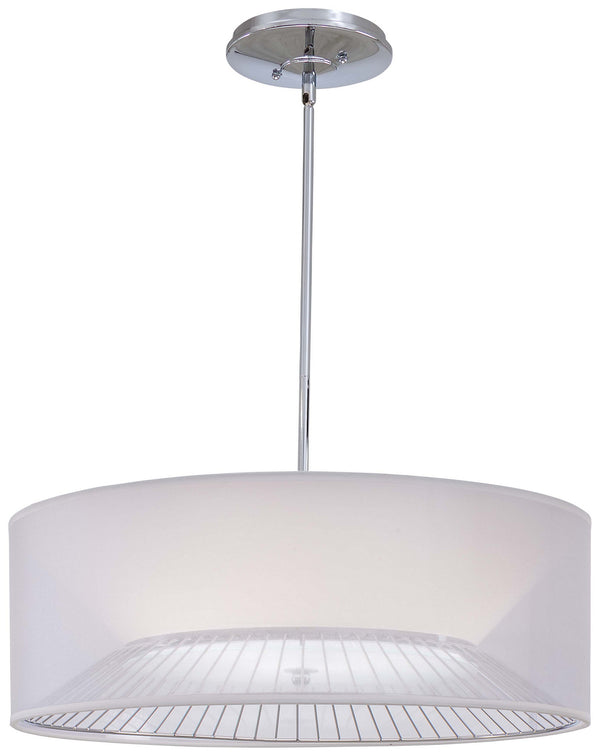 George Kovacs - P313-077 - Three Light Pendant - Bridge - Chrome from Lighting & Bulbs Unlimited in Charlotte, NC