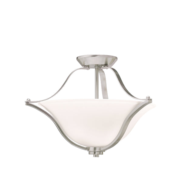 Kichler - 3681NI - Two Light Pendant/Semi Flush Mount - Langford - Brushed Nickel from Lighting & Bulbs Unlimited in Charlotte, NC