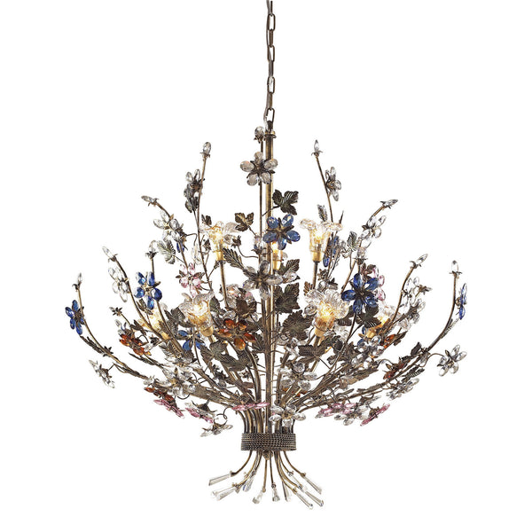 ELK Home - 9108/6+3 - Nine Light Chandelier - Brillare - Bronzed Rust from Lighting & Bulbs Unlimited in Charlotte, NC