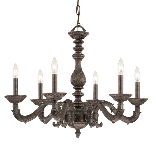 Crystorama - 5126-VB - Six Light Chandelier - Paris Market - Venetian Bronze from Lighting & Bulbs Unlimited in Charlotte, NC