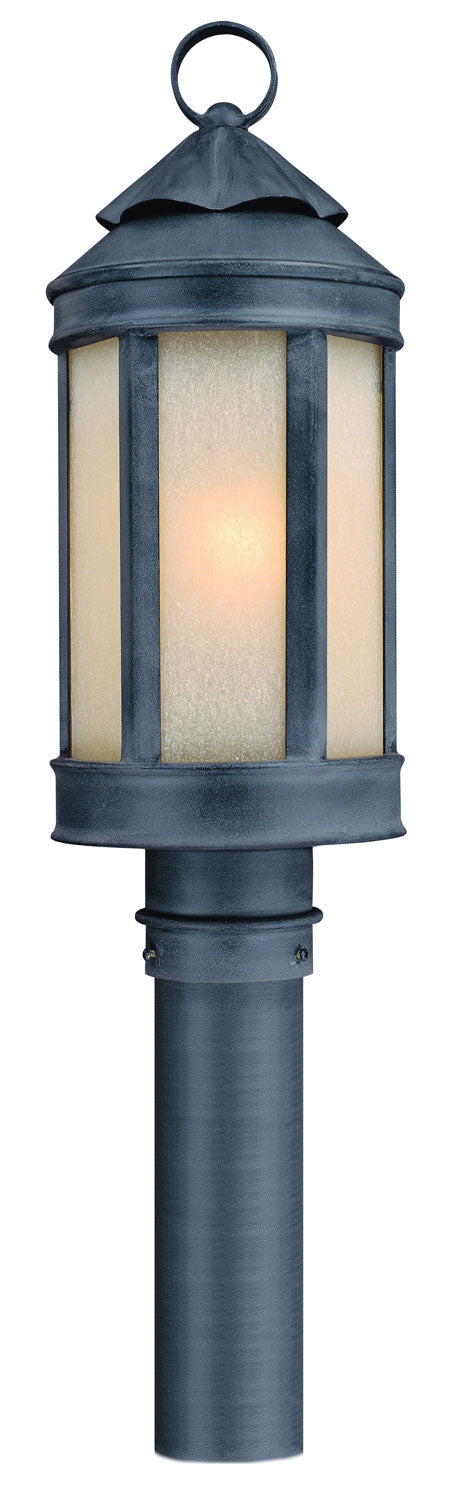 Troy Lighting - P1464AI - One Light Post Lantern - Andersons Forge - Antique Iron from Lighting & Bulbs Unlimited in Charlotte, NC