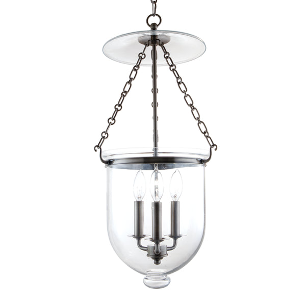 Hudson Valley - 254-HN-C1 - Three Light Pendant - Hampton - Historic Nickel from Lighting & Bulbs Unlimited in Charlotte, NC