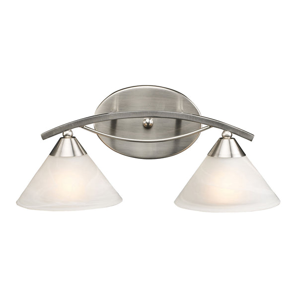 ELK Home - 7631/2 - Two Light Vanity - Elysburg - Satin Nickel from Lighting & Bulbs Unlimited in Charlotte, NC