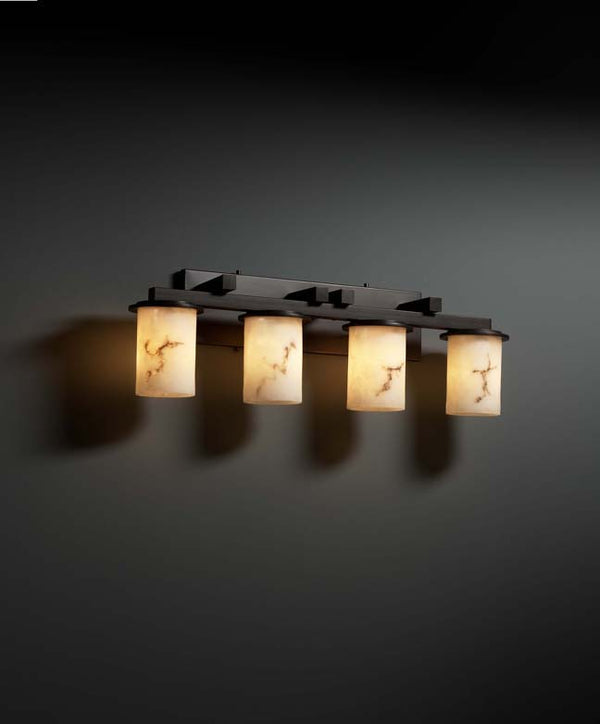 Justice Designs - FAL-8774-10-DBRZ - Four Light Bath Bar - LumenAria - Dark Bronze from Lighting & Bulbs Unlimited in Charlotte, NC