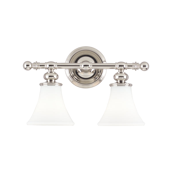 Hudson Valley - 4502-PN - Two Light Bath Bracket - Weston - Polished Nickel from Lighting & Bulbs Unlimited in Charlotte, NC