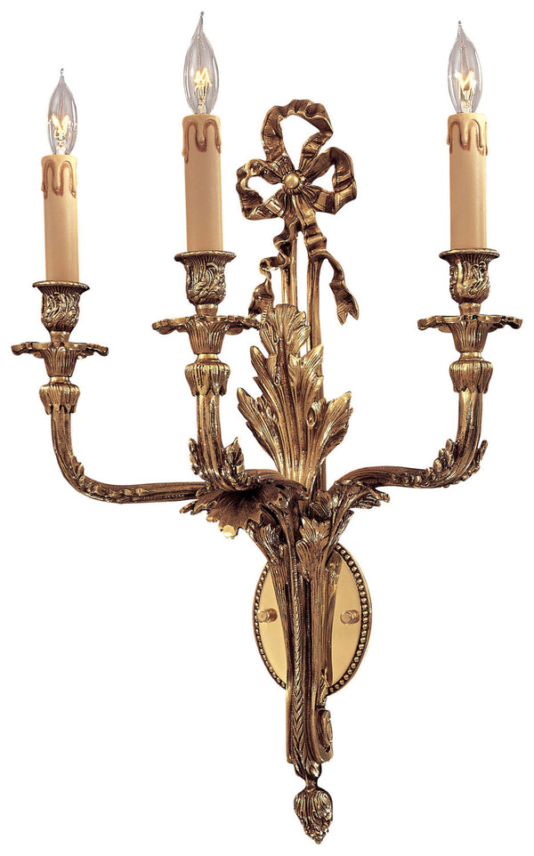 Metropolitan - N9800 - Three Light Wall Sconce - Metropolitan - Renaissance Gold from Lighting & Bulbs Unlimited in Charlotte, NC