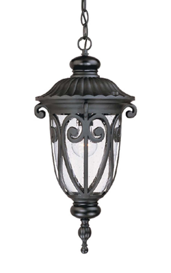Acclaim Lighting - 2116BK - One Light Hanging Lantern - Naples - Matte Black from Lighting & Bulbs Unlimited in Charlotte, NC