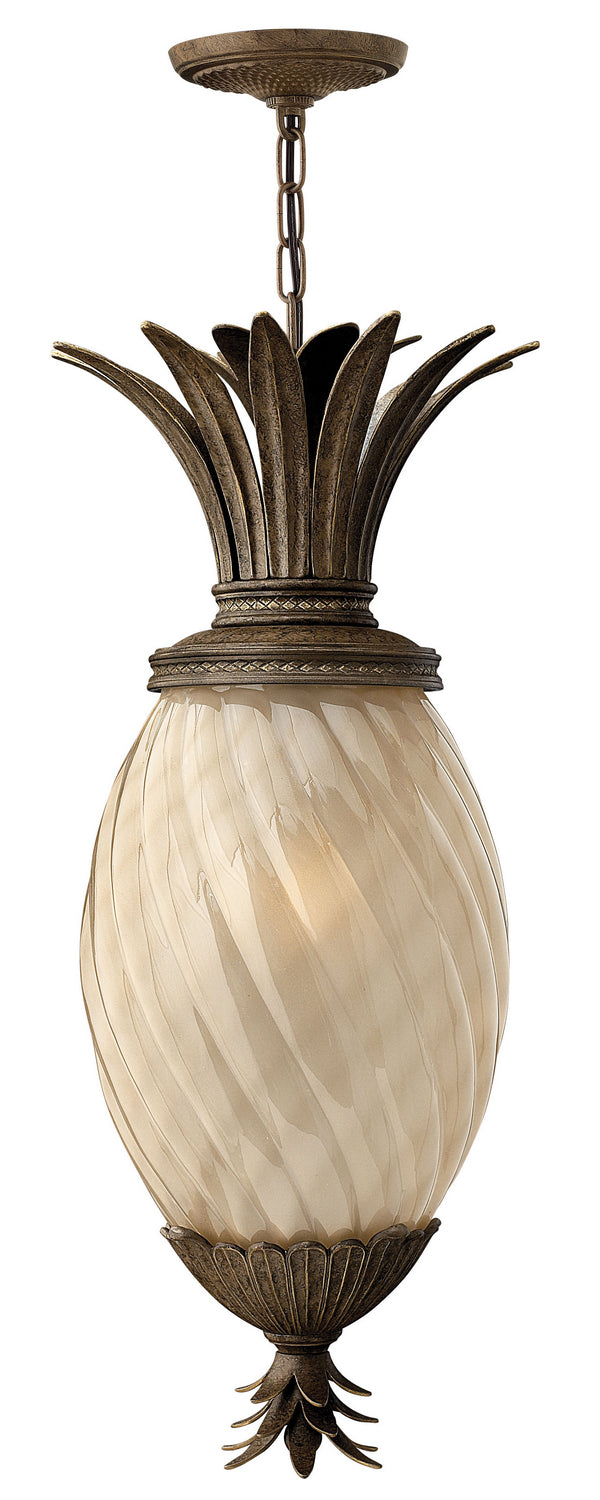 Hinkley - 2122PZ - LED Hanging Lantern - Plantation - Pearl Bronze from Lighting & Bulbs Unlimited in Charlotte, NC