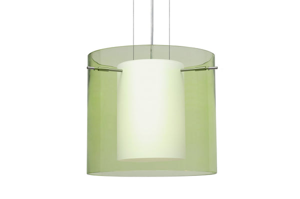 Besa - 1KG-L18407-SN - One Light Pendant - Pahu - Satin Nickel from Lighting & Bulbs Unlimited in Charlotte, NC