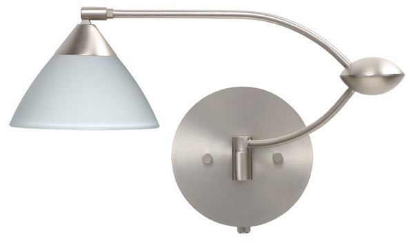 Besa - 1WU-174307-SN - One Light Swing Arm Wall Sconce - Domi - Satin Nickel from Lighting & Bulbs Unlimited in Charlotte, NC