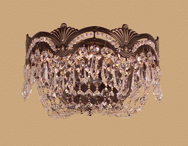 Classic Lighting - 1850 RB CP - Two Light Wall Sconce - Regency II - Roman Bronze from Lighting & Bulbs Unlimited in Charlotte, NC