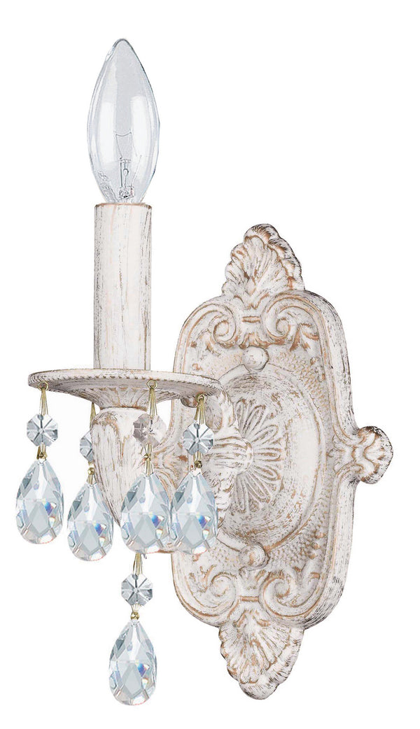 Crystorama - 5021-AW-CL-MWP - One Light Wall Mount - Paris Market - Antique White from Lighting & Bulbs Unlimited in Charlotte, NC