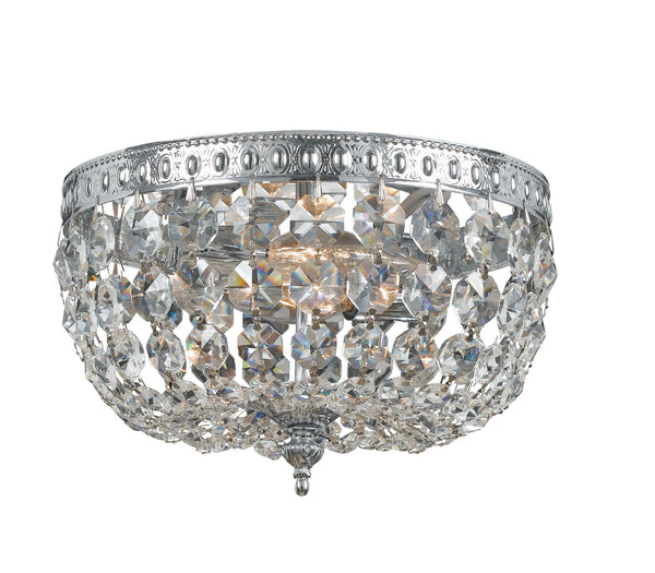 Crystorama - 710-CH-CL-MWP - Two Light Ceiling Mount - Ceiling Mount - Polished Chrome from Lighting & Bulbs Unlimited in Charlotte, NC