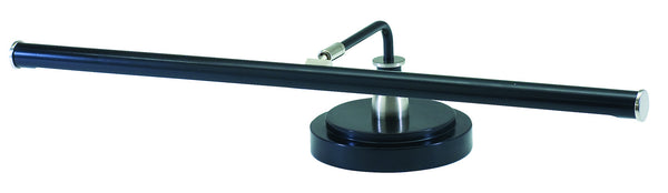 LED Piano Lamp from the Piano/Desk Collection in Black & Satin Nickel Finish by House of Troy