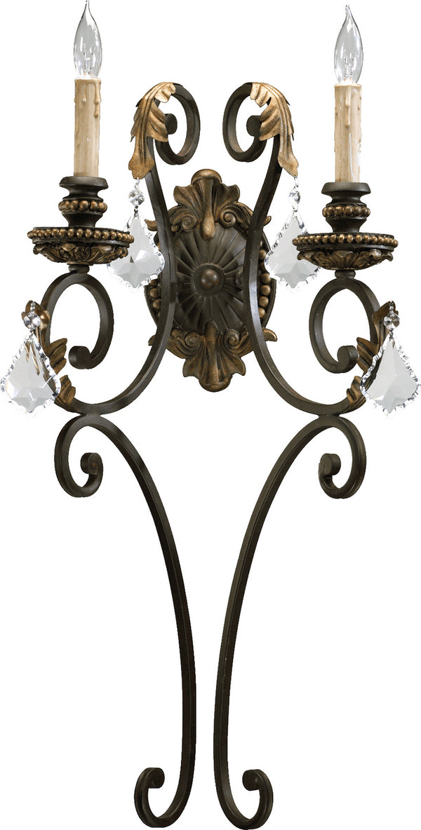 Quorum - 5357-2-44 - Two Light Wall Mount - Rio Salado - Toasted Sienna With Mystic Silver from Lighting & Bulbs Unlimited in Charlotte, NC