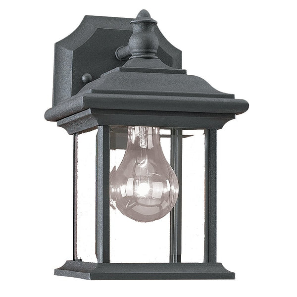 Generation Lighting - 85200-12 - One Light Outdoor Wall Lantern - Wynfield - Black from Lighting & Bulbs Unlimited in Charlotte, NC