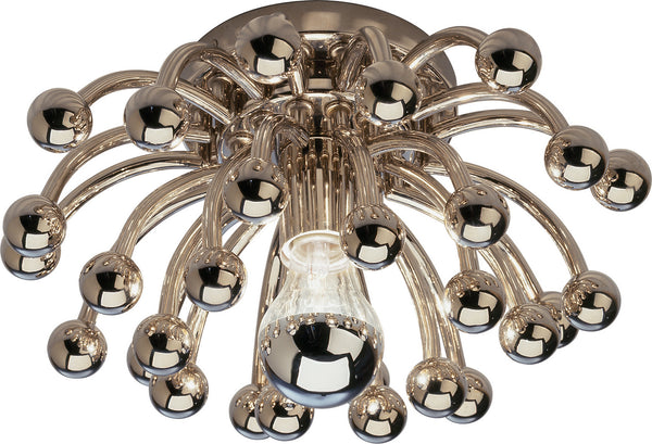 Robert Abbey - S1305 - One Light Flushmount - Anemone - Polished Nickel from Lighting & Bulbs Unlimited in Charlotte, NC